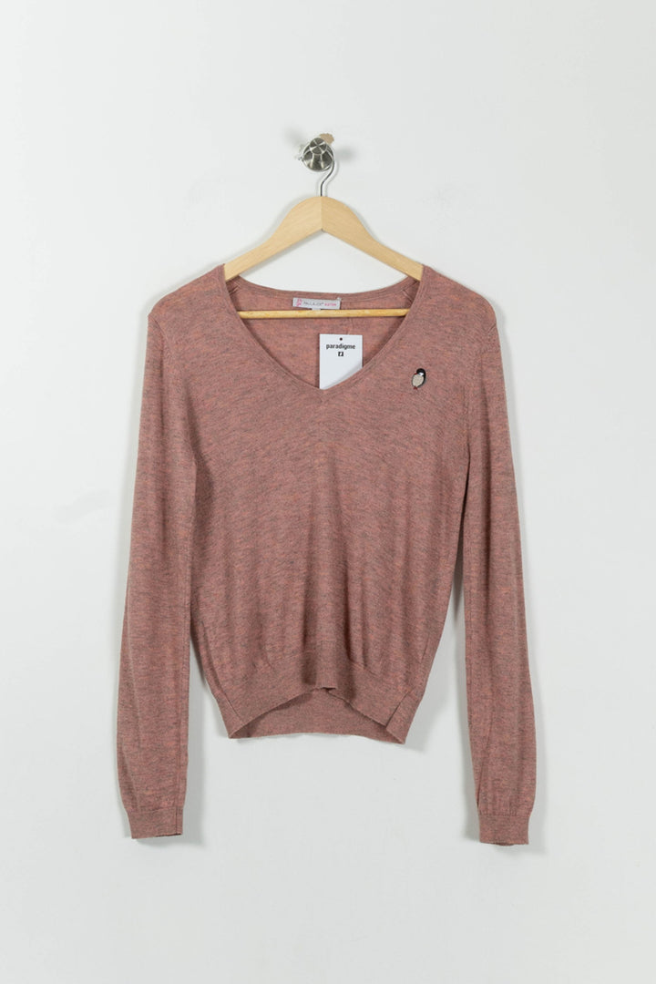 Pull Rose - Taille S/36 de la marque Paul & Joe Sister | PARAD94832 - Vendu par Paradigme - Image 2