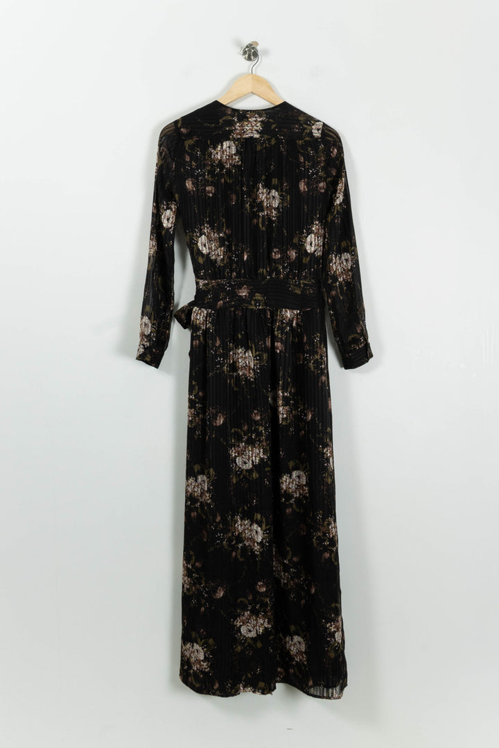 Robe longue noire et beige - Taille S/36 de la marque IKKS | PARAD94838 - Vendu par Paradigme - Image 4
