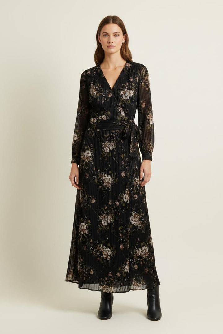 Robe longue noire et beige - Taille S/36 de la marque IKKS | PARAD94838 - Vendu par Paradigme - Image 1