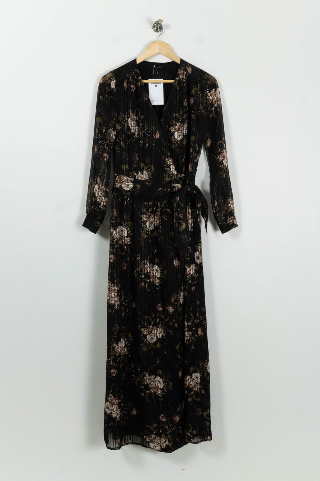 Robe longue noire et beige - Taille S/36 de la marque IKKS | PARAD94838 - Vendu par Paradigme - Image 2