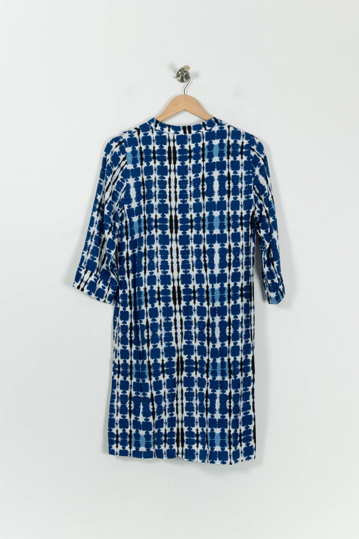 Robe Bleue et Blanche - Taille S/36 de la marque La Fée Maraboutée | PARAD94841 - Vendu par Paradigme - Image 4