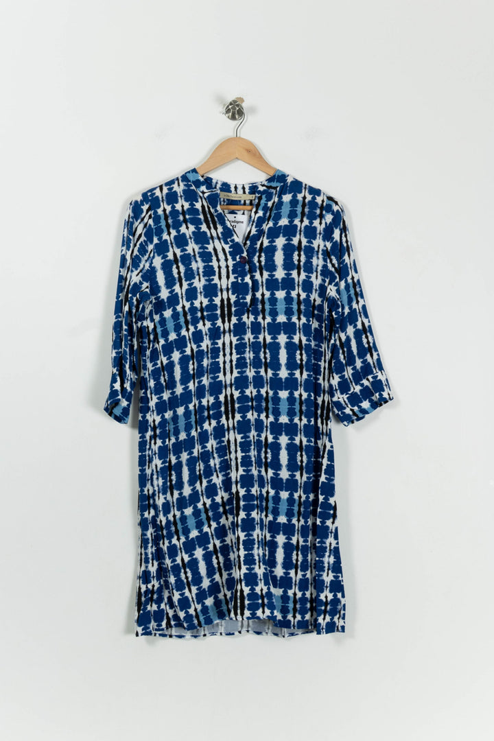 Robe Bleue et Blanche - Taille S/36 de la marque La Fée Maraboutée | PARAD94841 - Vendu par Paradigme - Image 2
