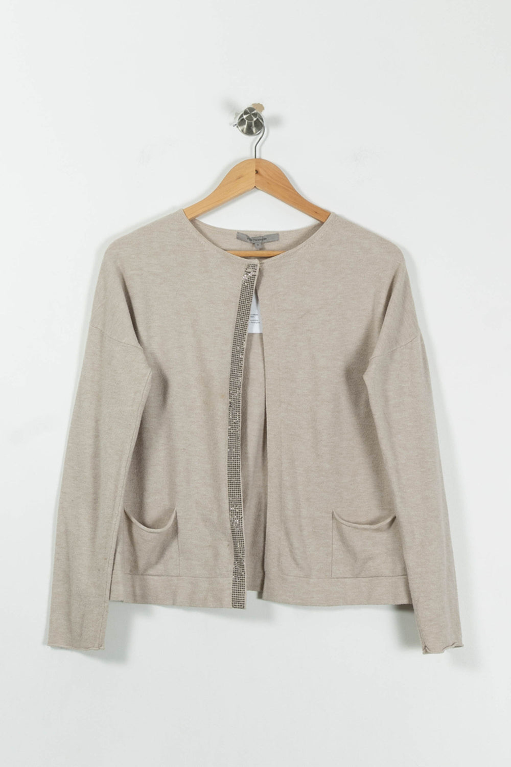 Cardigan Beige - Taille S/36 de la marque La Fée Maraboutée | PARAD94848 - Vendu par Paradigme - Image 2