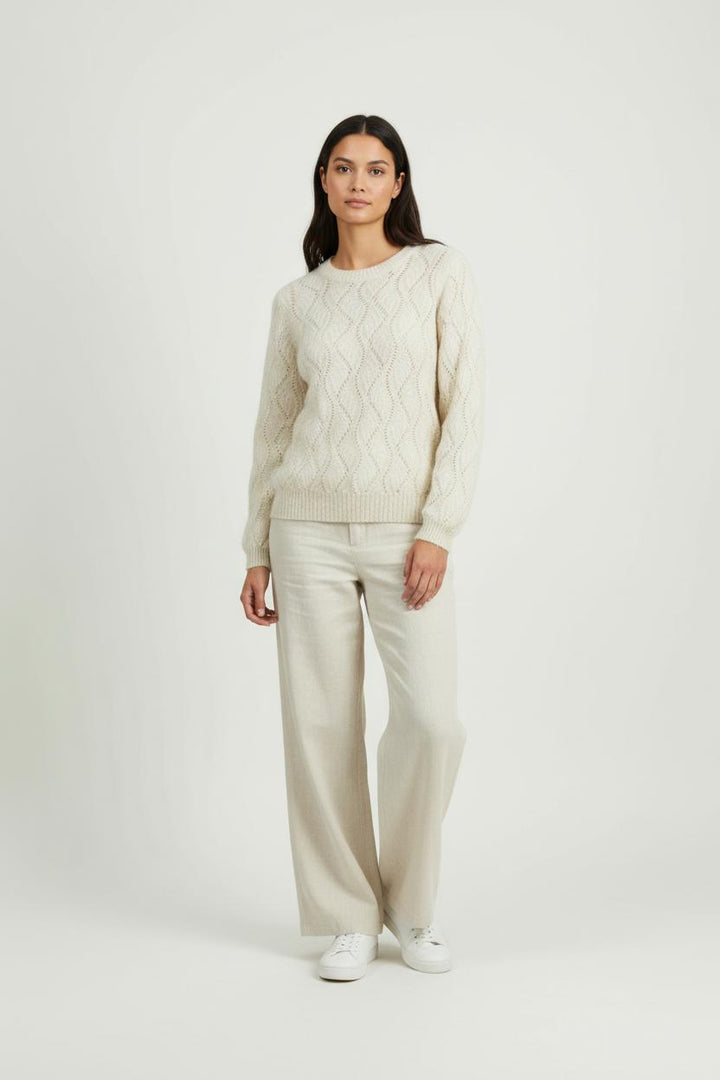 Pull Blanc - Taille S/36 de la marque Maison 123 | PARAD94850 - Vendu par Paradigme - Image 1