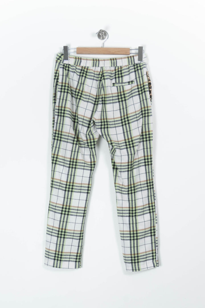 Pantalon À Carreaux Blanc et Vert - Taille L/40 de la marque Imprevu | PARAD94863 - Vendu par Paradigme - Image 4