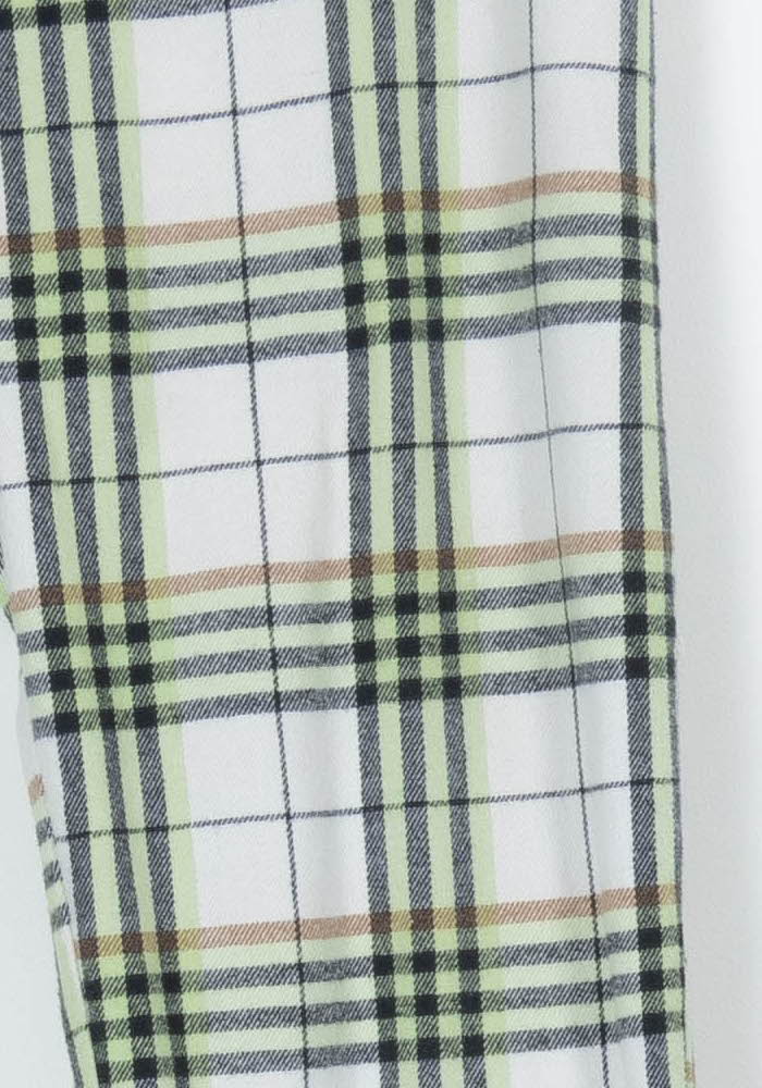 Pantalon À Carreaux Blanc et Vert - Taille L/40 de la marque Imprevu | PARAD94863 - Vendu par Paradigme - Image 3