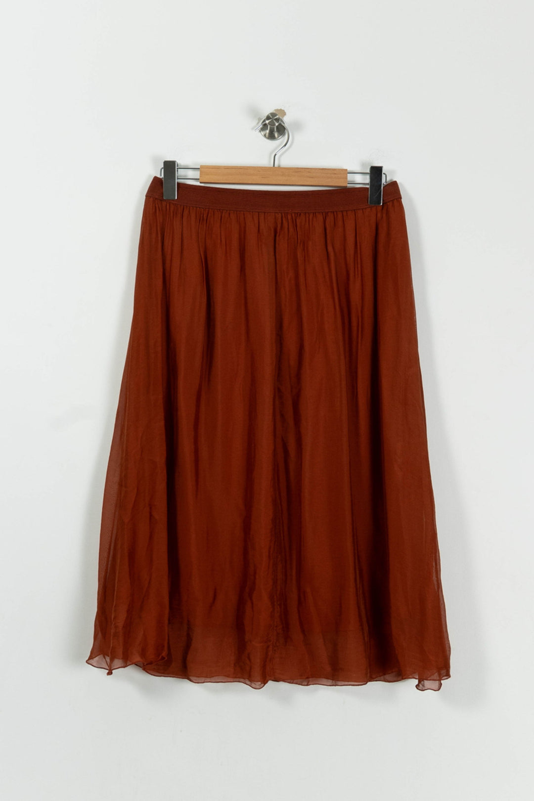 Jupe Longue Marron - Taille M/38 de la marque La Fée Maraboutée | PARAD94867 - Vendu par Paradigme - Image 4