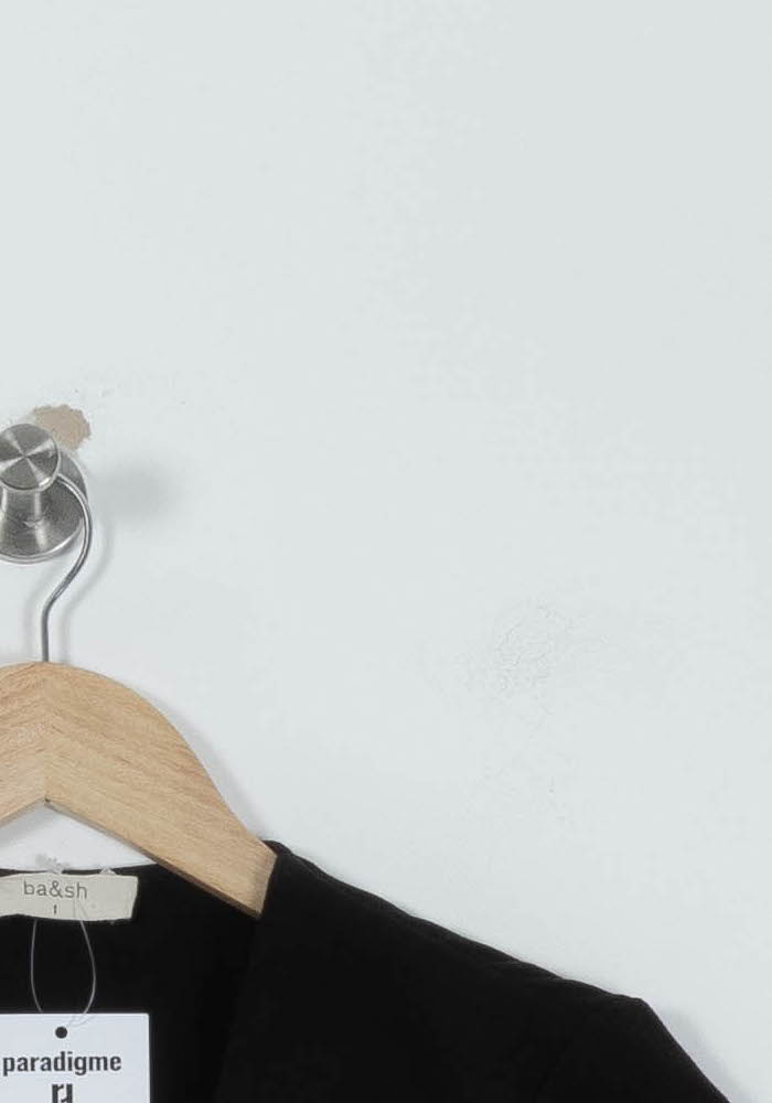Blouse Noire - Taille S/36 de la marque ba&sh | PARAD94887 - Vendu par Paradigme - Image 3