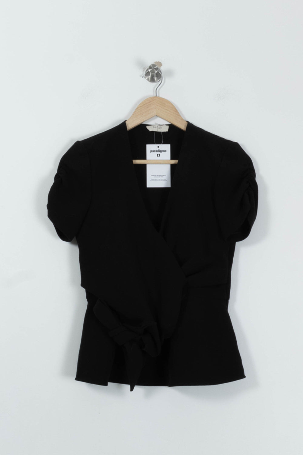 Blouse Noire - Taille S/36 de la marque ba&sh | PARAD94887 - Vendu par Paradigme - Image 2