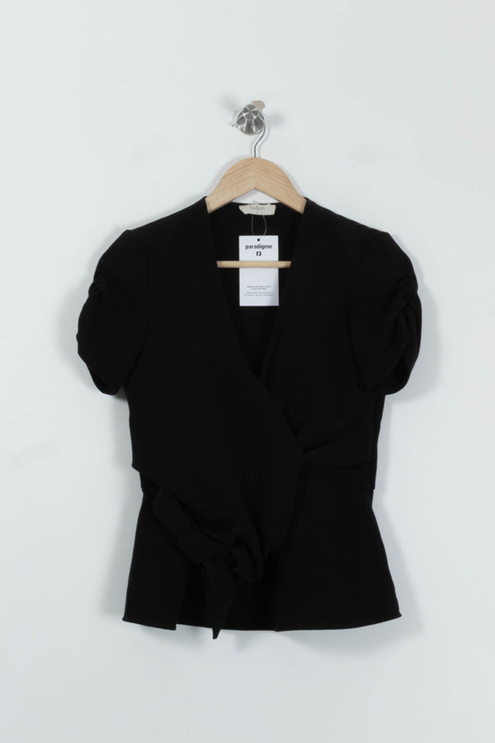 Blouse Noire - Taille S/36 de la marque ba&sh | PARAD94887 - Vendu par Paradigme - Image 2
