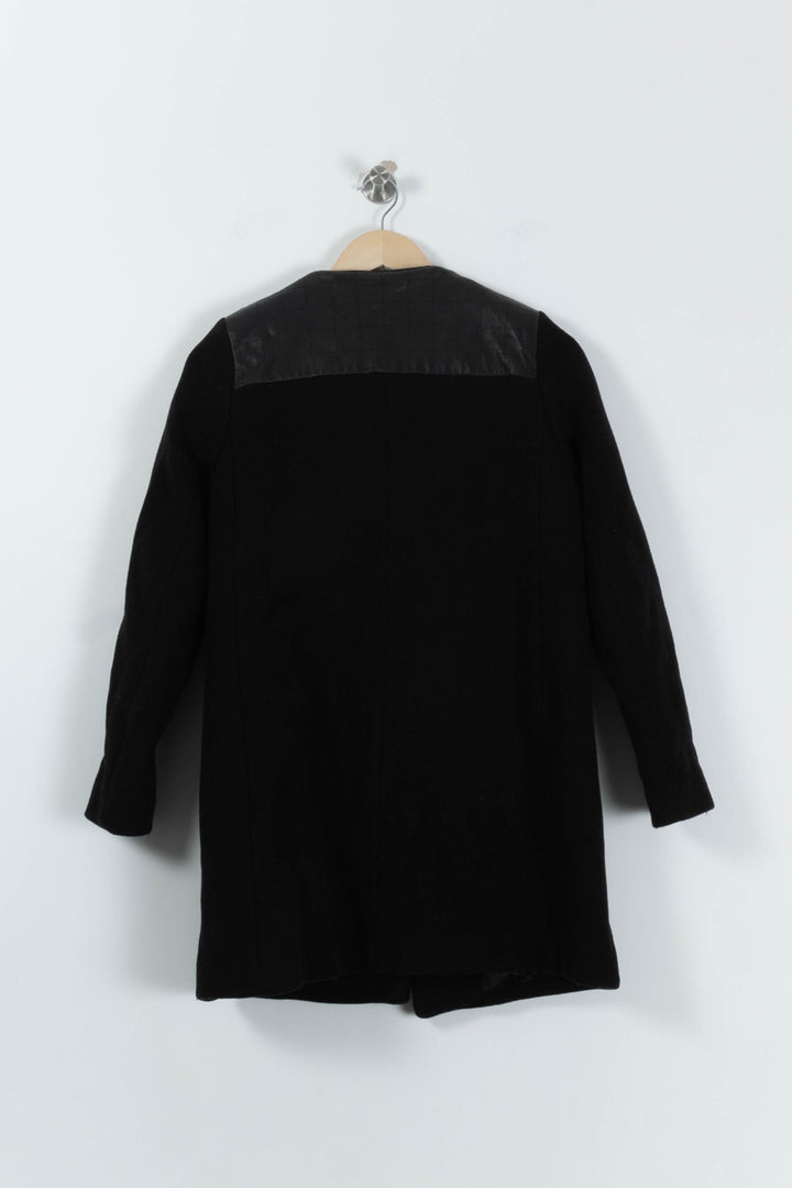 Manteau Noir - Taille S/36 de la marque Sandro | PARAD94890 - Vendu par Paradigme - Image 4