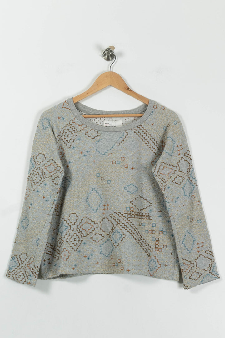 Sweat Gris et Bleu - Taille S/36 de la marque Léon & Harper | PARAD94893 - Vendu par Paradigme - Image 2