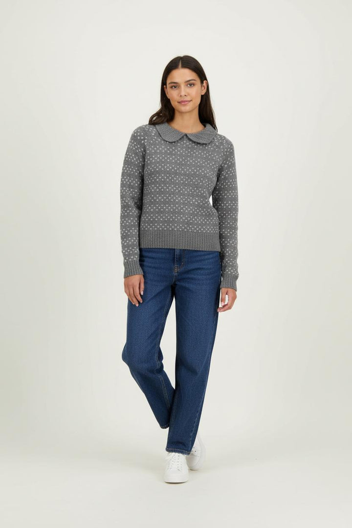 Pull Col Claudine Gris - Taille S/36 de la marque Manoush | PARAD94896 - Vendu par Paradigme - Image 1