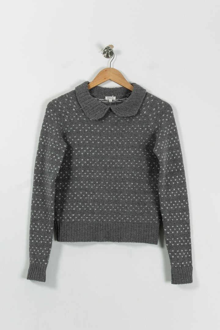 Pull Col Claudine Gris - Taille S/36 de la marque Manoush | PARAD94896 - Vendu par Paradigme - Image 2