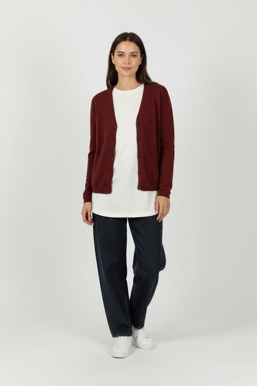Cardigan Bordeaux - Taille M/38 de la marque Des petits hauts | PARAD94899 - Vendu par Paradigme - Image 1
