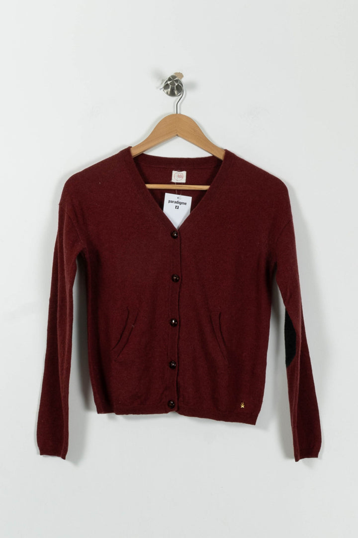 Cardigan Bordeaux - Taille M/38 de la marque Des petits hauts | PARAD94899 - Vendu par Paradigme - Image 2
