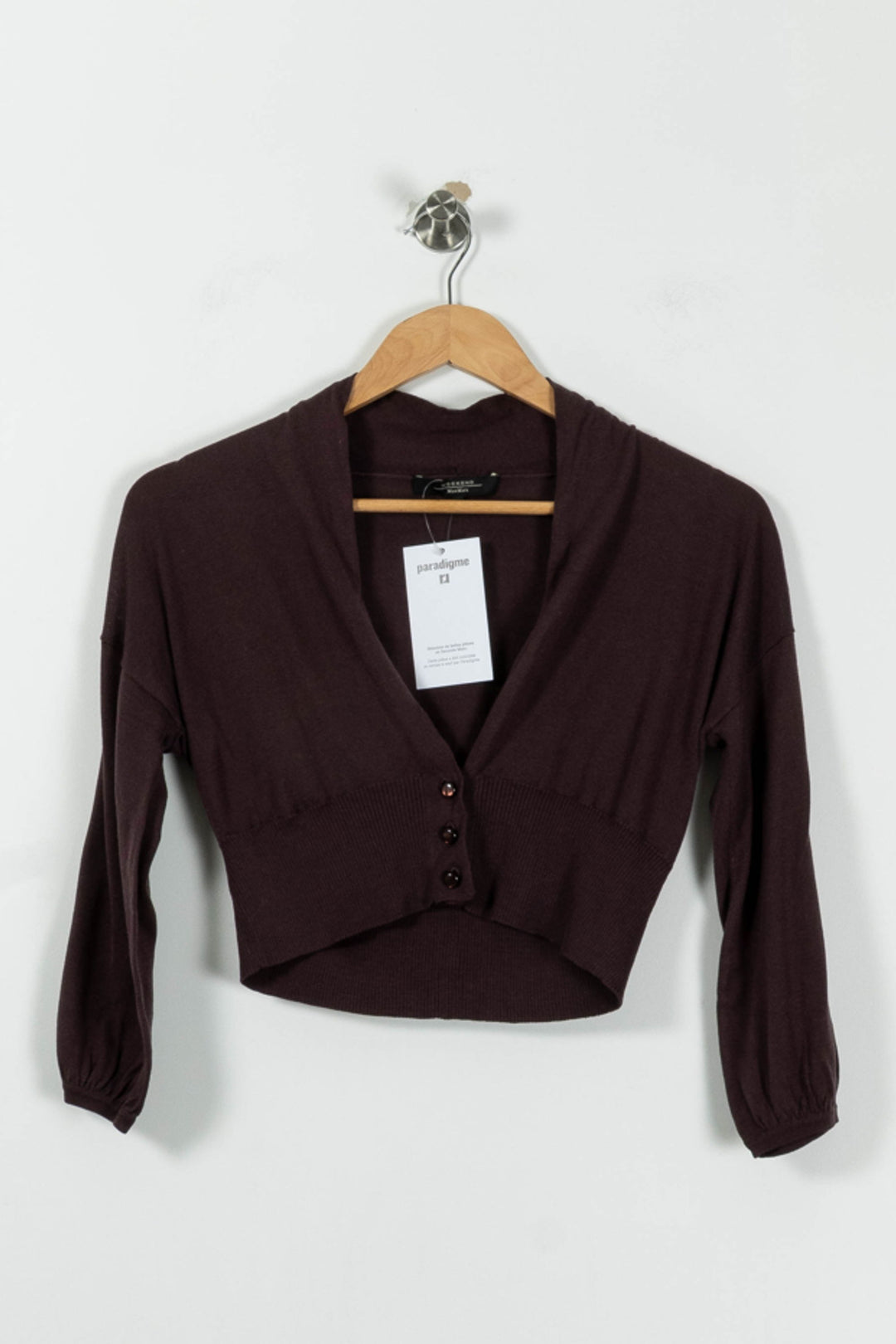 Cardigan Violet - Taille S/36 de la marque Weekend Max Mara | PARAD94914 - Vendu par Paradigme - Image 2