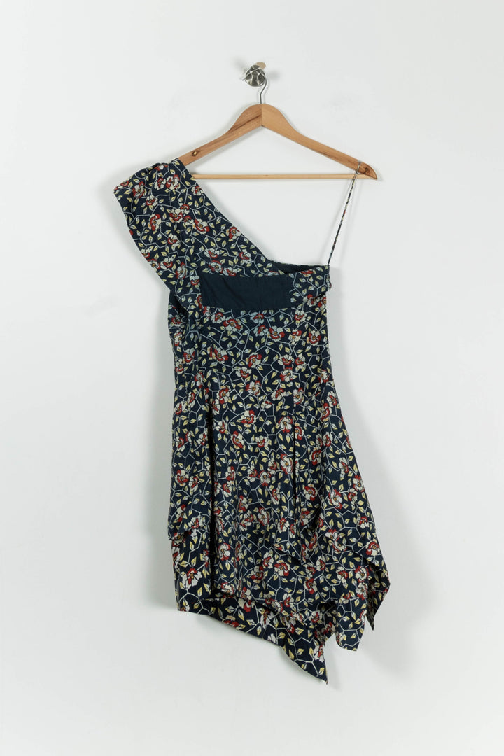 Robe Asymétrique Bleu et Rouge - Taille S/36 de la marque Isabel Marant | PARAD94917 - Vendu par Paradigme - Image 4
