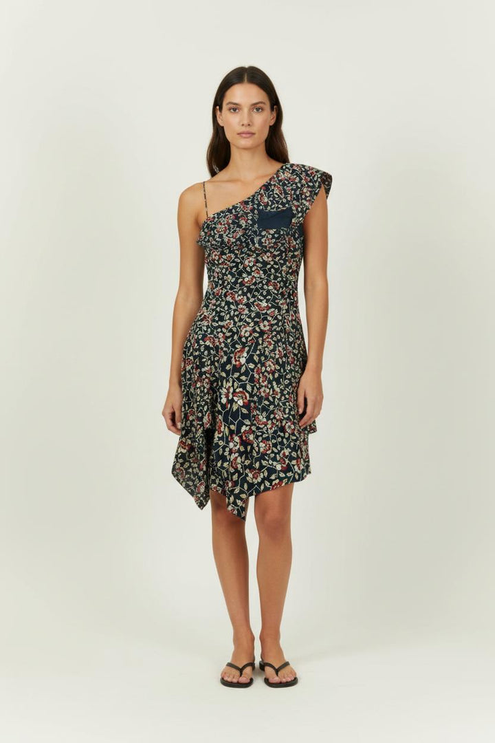 Robe Asymétrique Bleu et Rouge - Taille S/36 de la marque Isabel Marant | PARAD94917 - Vendu par Paradigme - Image 1