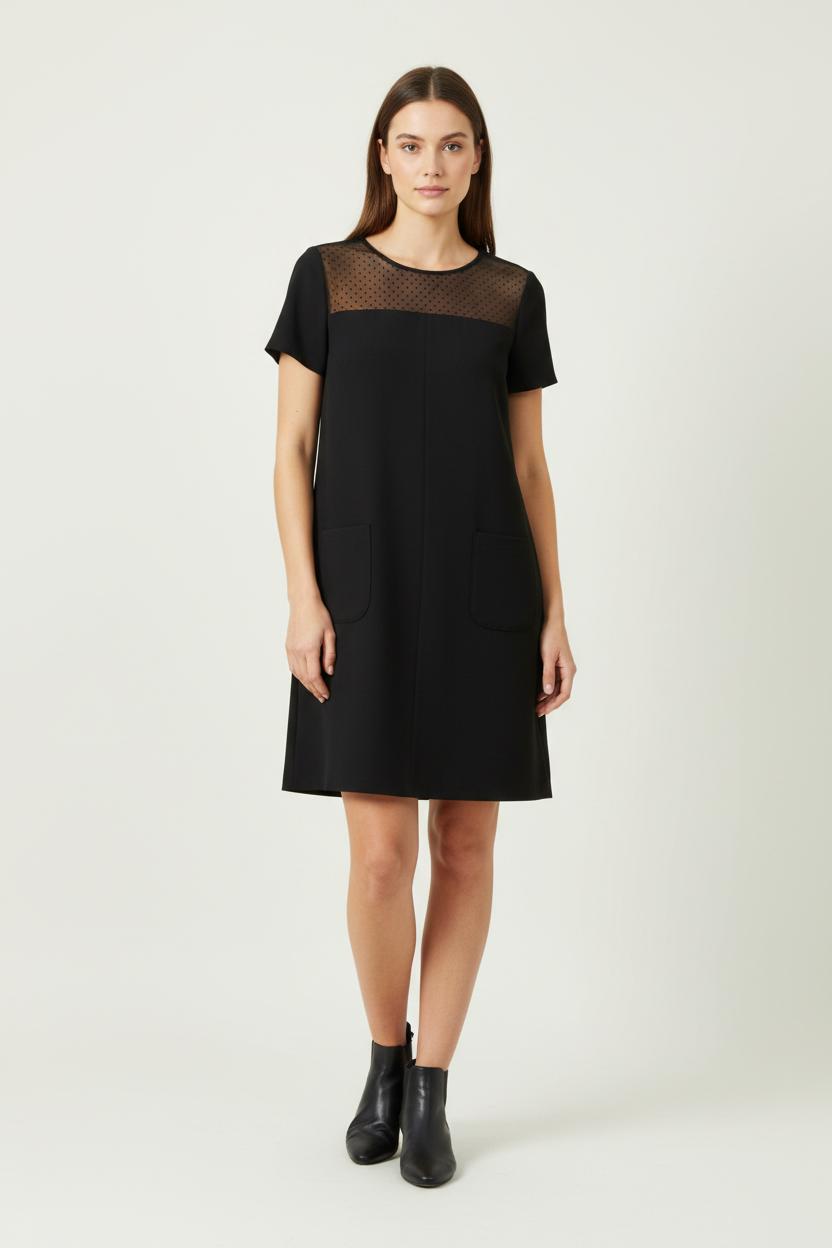 Robe Droite Noire - Taille S/36 de la marque Comptoir des Cotonniers | PARAD94932 - Vendu par Paradigme - Image 1