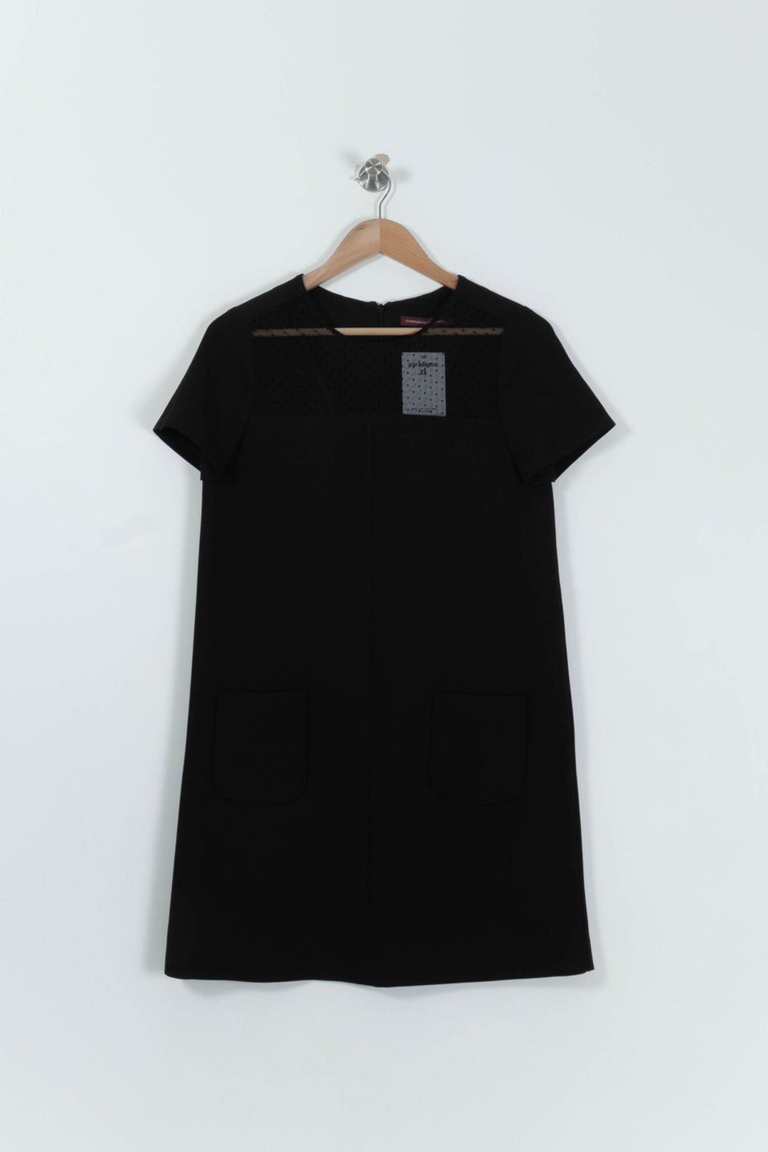 Robe Droite Noire - Taille S/36 de la marque Comptoir des Cotonniers | PARAD94932 - Vendu par Paradigme - Image 2