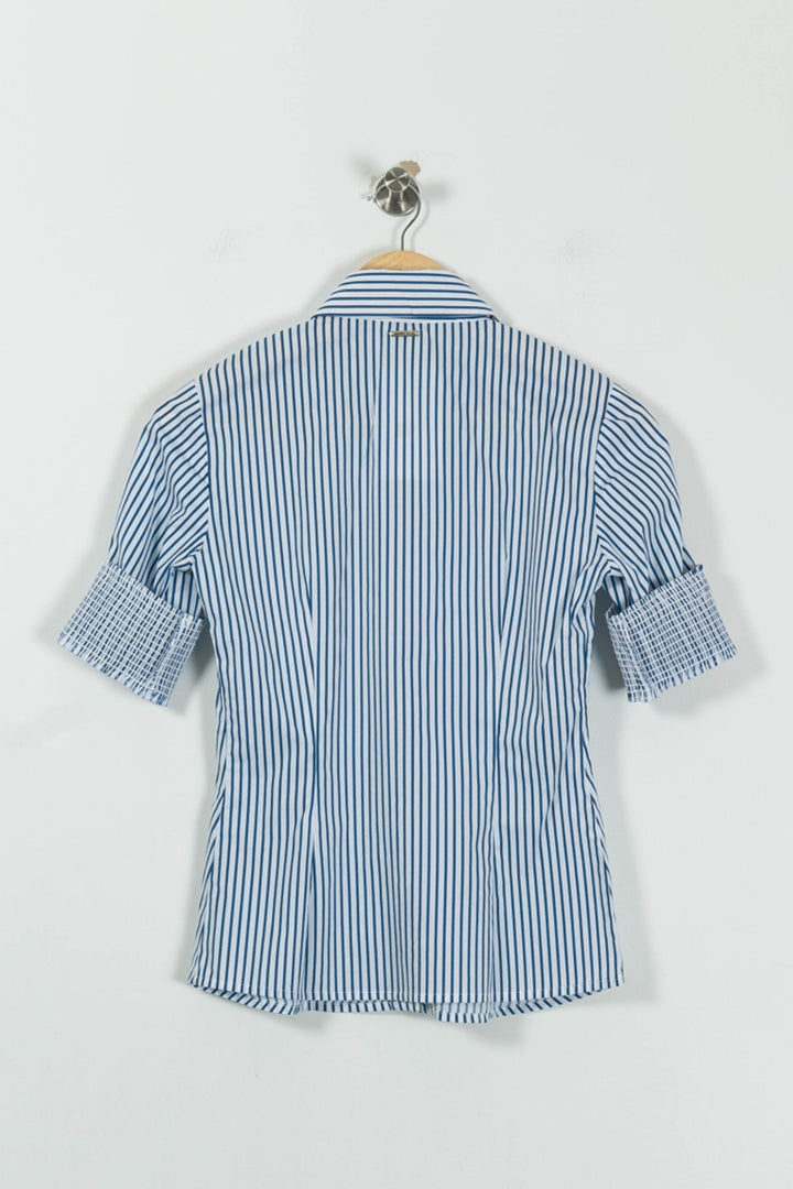 Chemise Rayée Bleue et Blanche - Taille S/36 de la marque Liu Jo | PARAD94939 - Vendu par Paradigme - Image 4