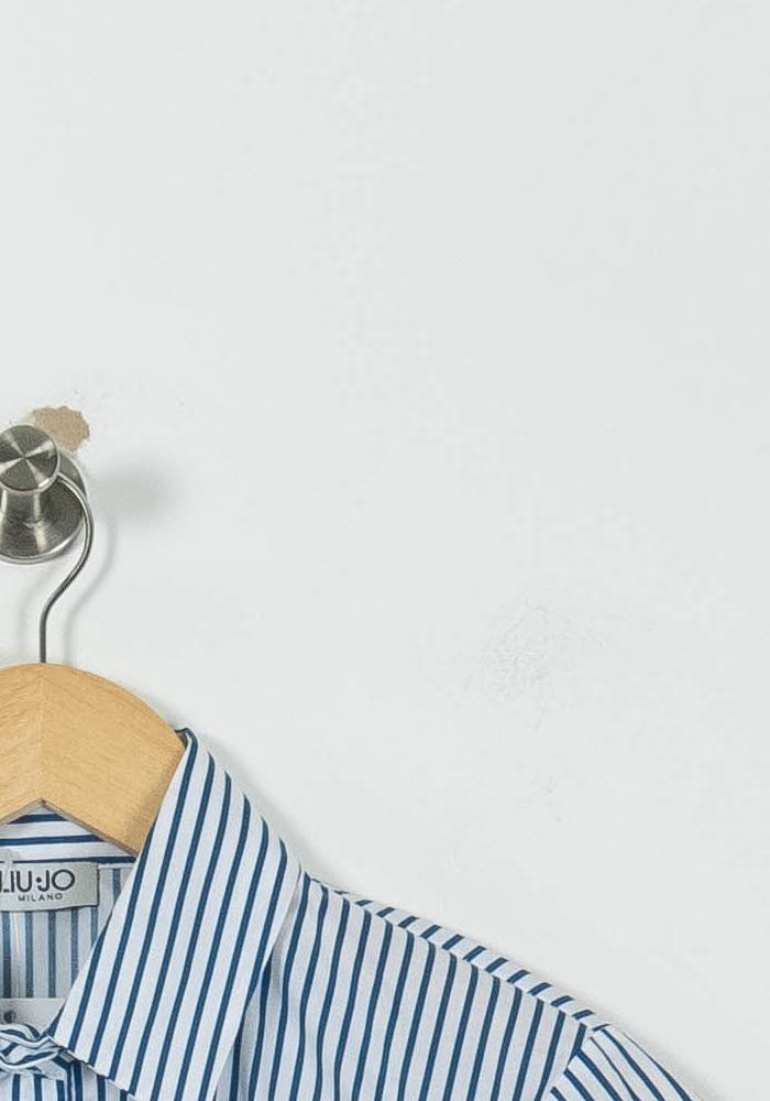 Chemise Rayée Bleue et Blanche - Taille S/36 de la marque Liu Jo | PARAD94939 - Vendu par Paradigme - Image 3