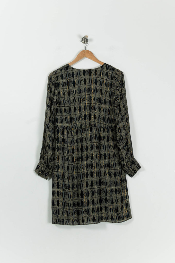 Robe Courte Noire et Or - Taille L/40 de la marque Maison 123 | PARAD94951 - Vendu par Paradigme - Image 4