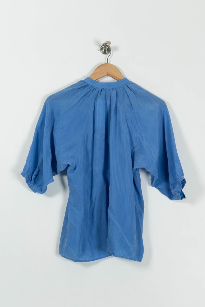 Blouse Bleue - Taille S/36 de la marque Maje | PARAD94953 - Vendu par Paradigme - Image 4