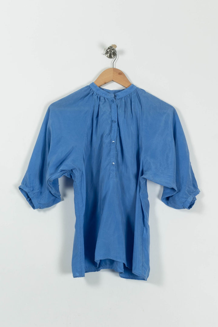Blouse Bleue - Taille S/36 de la marque Maje | PARAD94953 - Vendu par Paradigme - Image 2