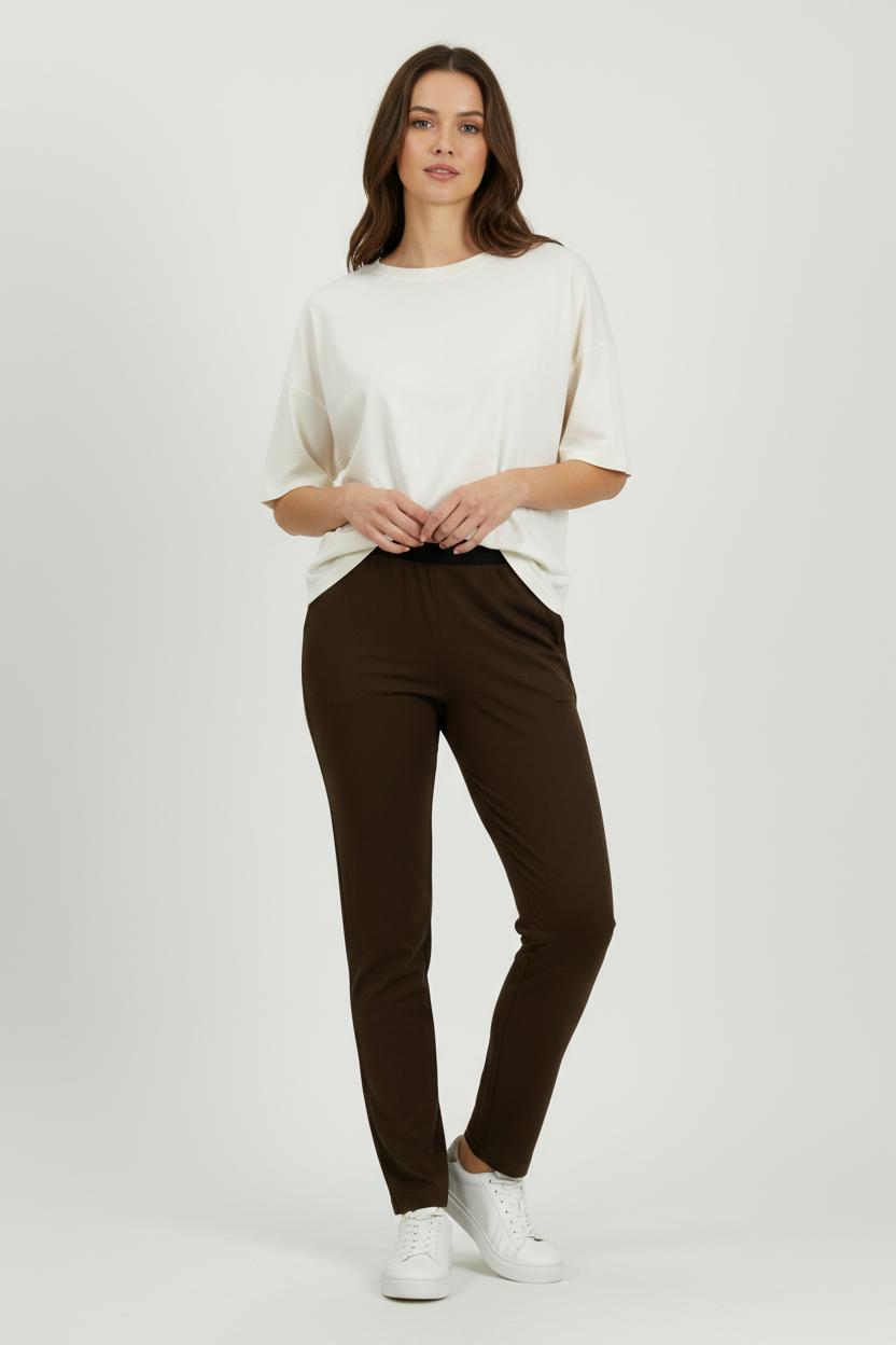 Pantalon Marron - Taille S/36 de la marque American Vintage | PARAD94954 - Vendu par Paradigme - Image 1