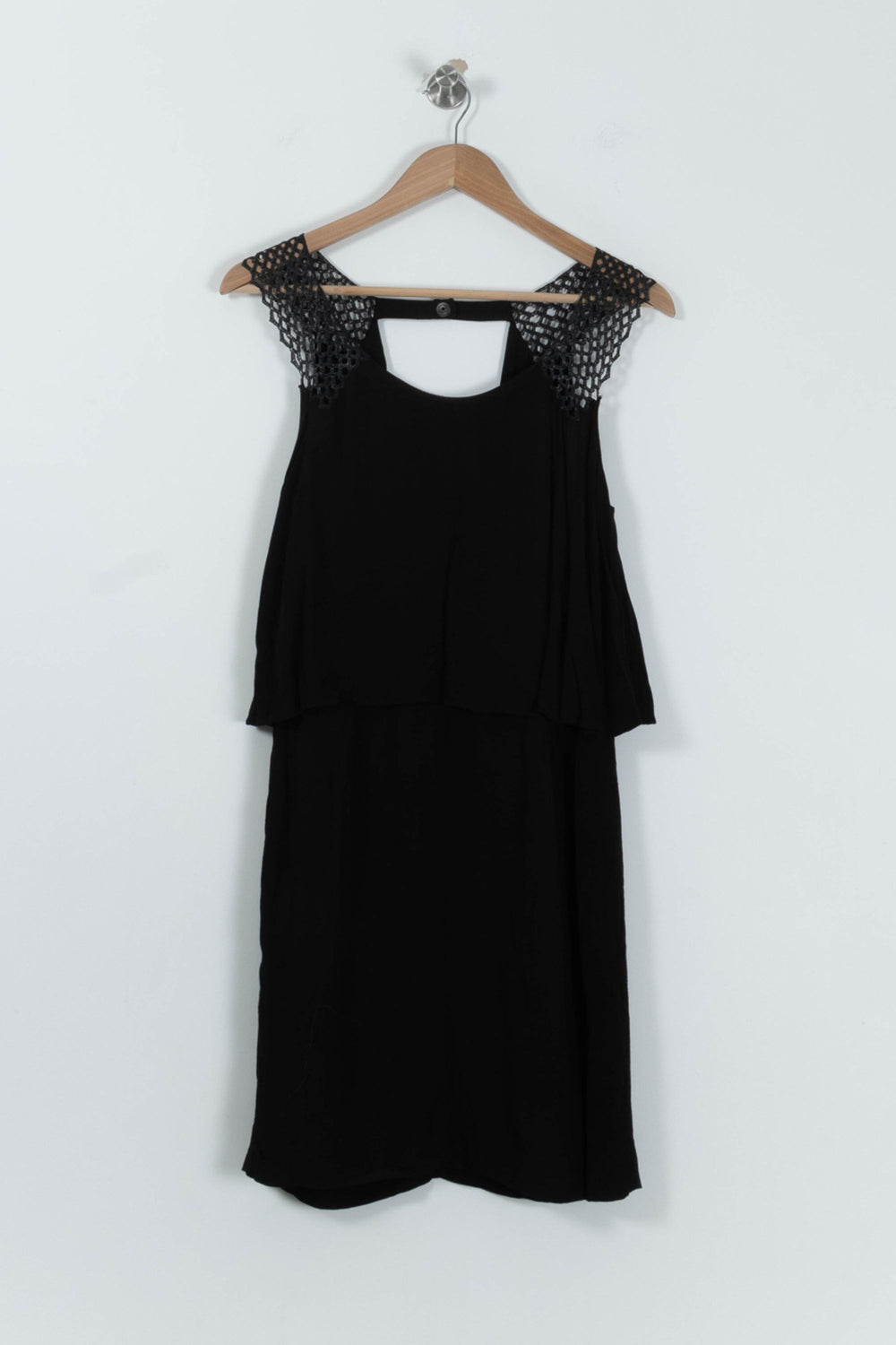 Robe Midi Noire - Taille S/36 de la marque Sandro | PARAD94955 - Vendu par Paradigme - Image 2