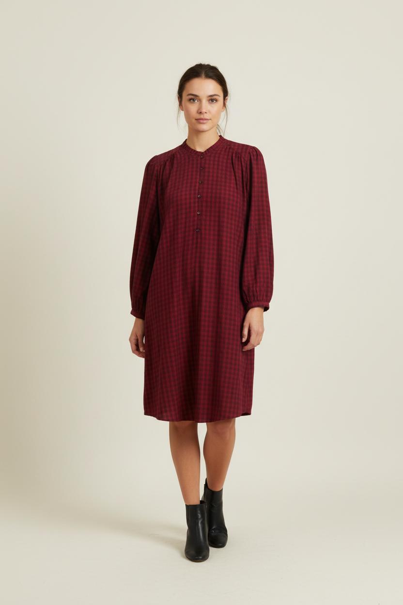 Robe Chemise Bordeaux - Taille M/38 de la marque Des petits hauts | PARAD94958 - Vendu par Paradigme - Image 1