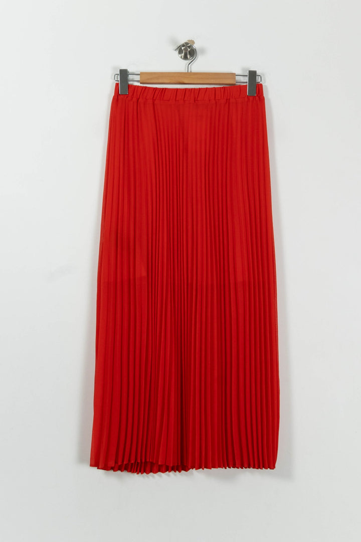 Jupe Plissée Rouge - Taille M/38 de la marque IKKS | PARAD94973 - Vendu par Paradigme - Image 4