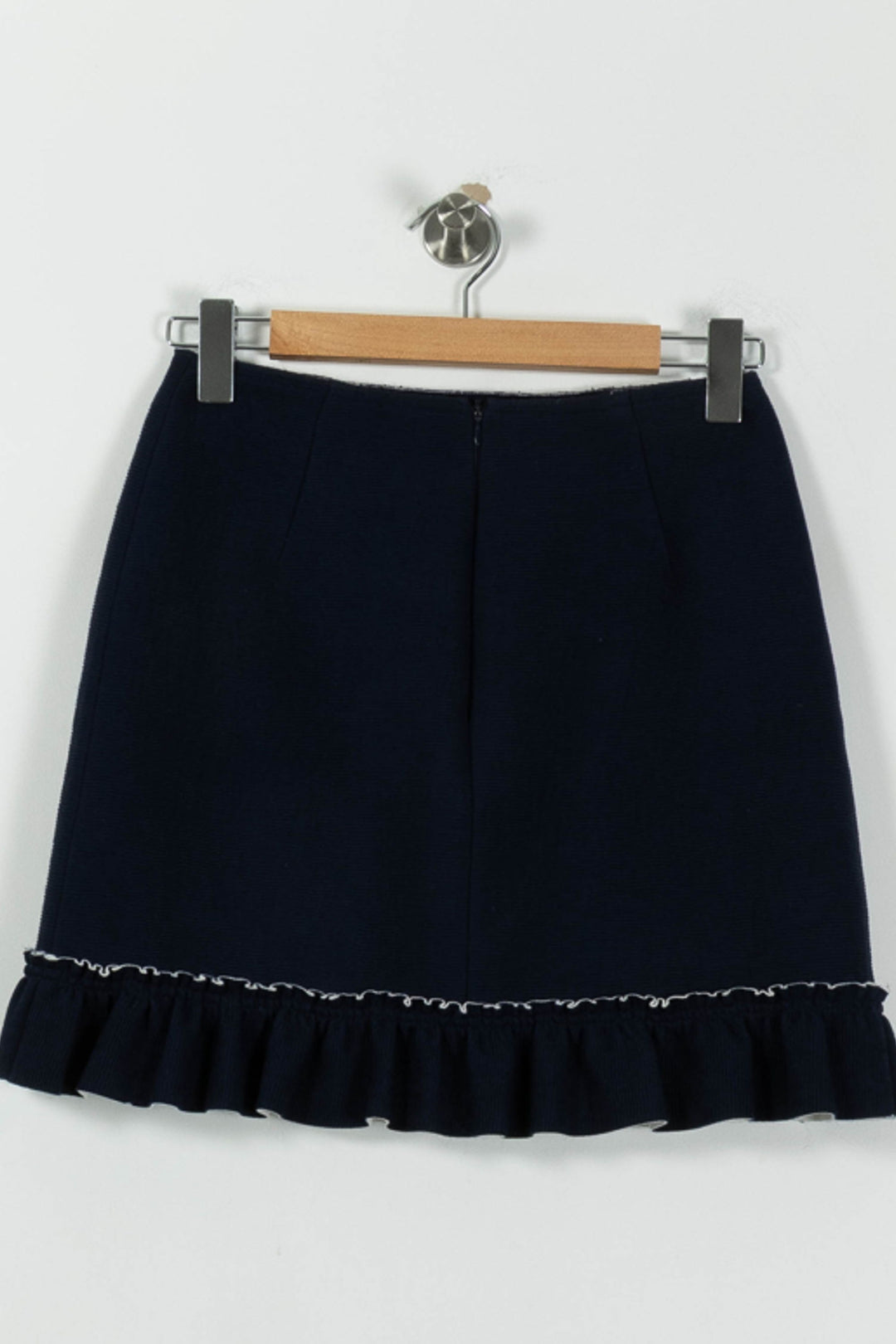 Jupe Courte Bleue - Taille L/40 de la marque Sandro | PARAD94974 - Vendu par Paradigme - Image 4