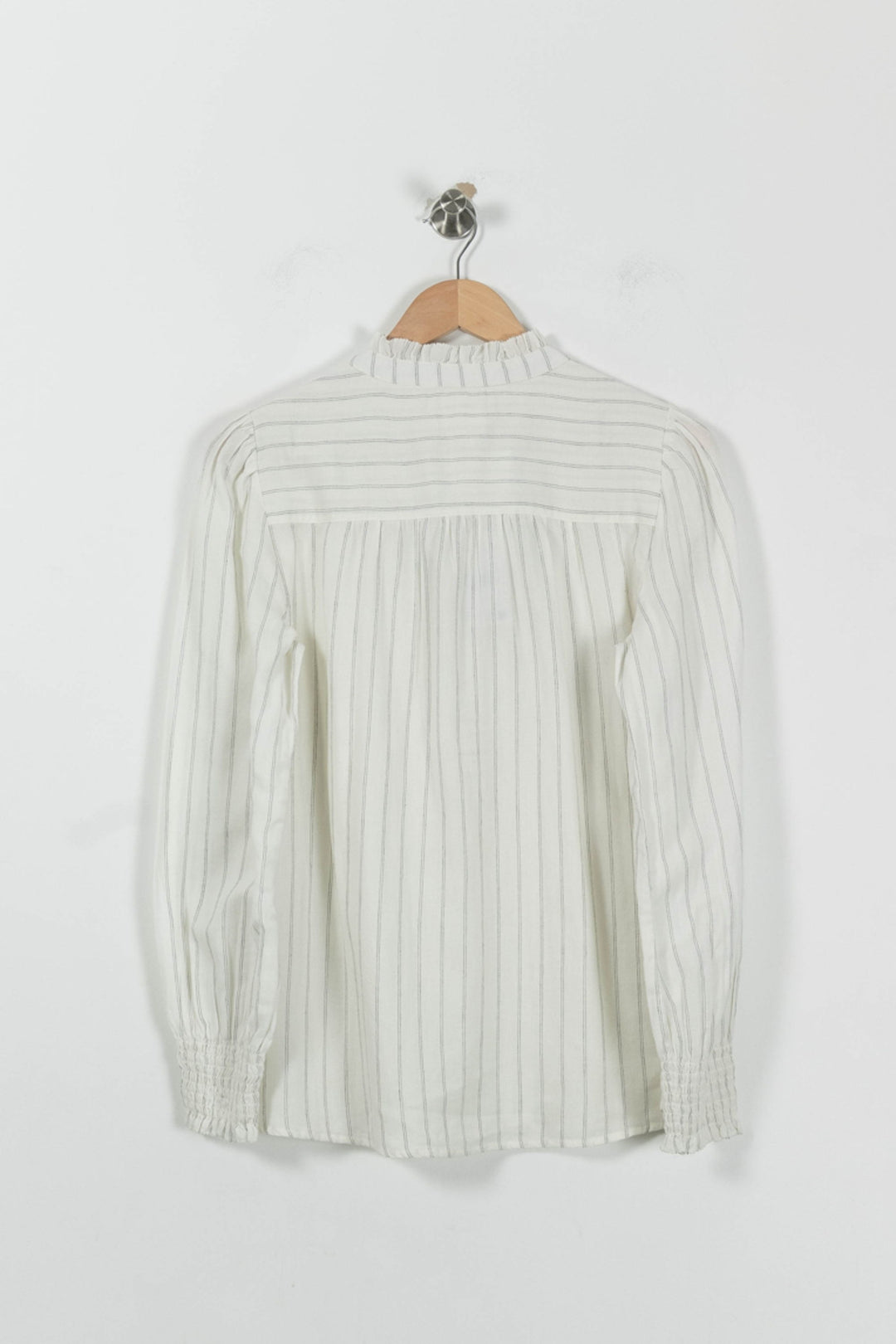 Blouse Rayée Beige - Taille M/38 de la marque Maison 123 | PARAD94975 - Vendu par Paradigme - Image 4