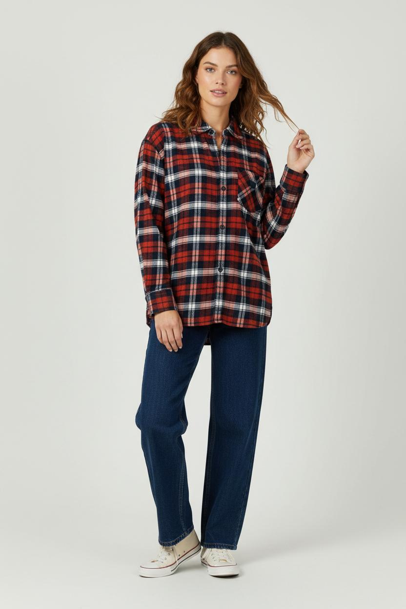 Chemise à Carreaux Rouge et Bleu - Taille S/36 de la marque Acne Studios | PARAD94979 - Vendu par Paradigme - Image 1