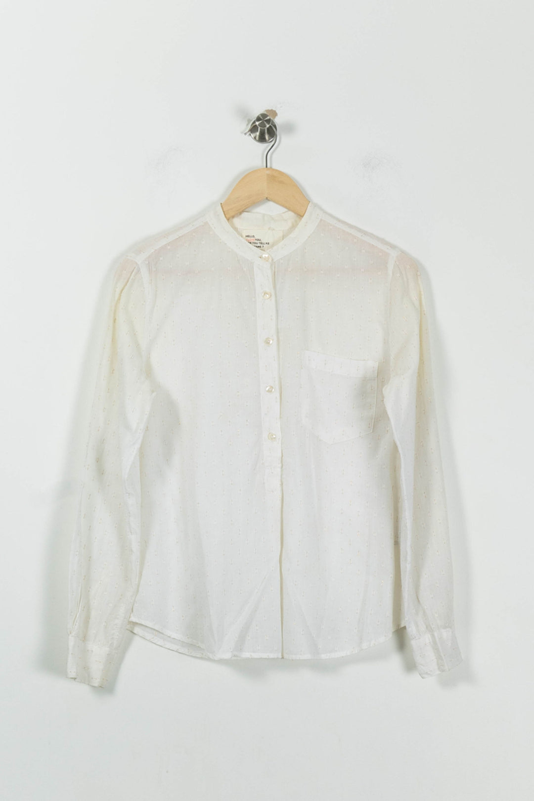 Chemise Blanche - Taille M/38 de la marque Léon & Harper | PARAD94982 - Vendu par Paradigme - Image 2
