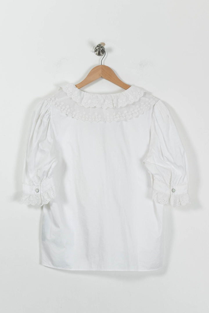 Blouse Blanche - Taille L/40 de la marque The Kooples | PARAD94988 - Vendu par Paradigme - Image 4