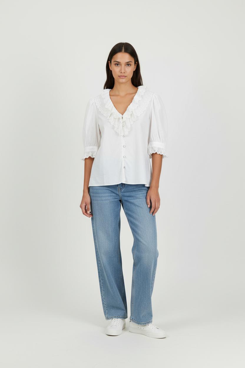 Blouse Blanche - Taille L/40 de la marque The Kooples | PARAD94988 - Vendu par Paradigme - Image 1