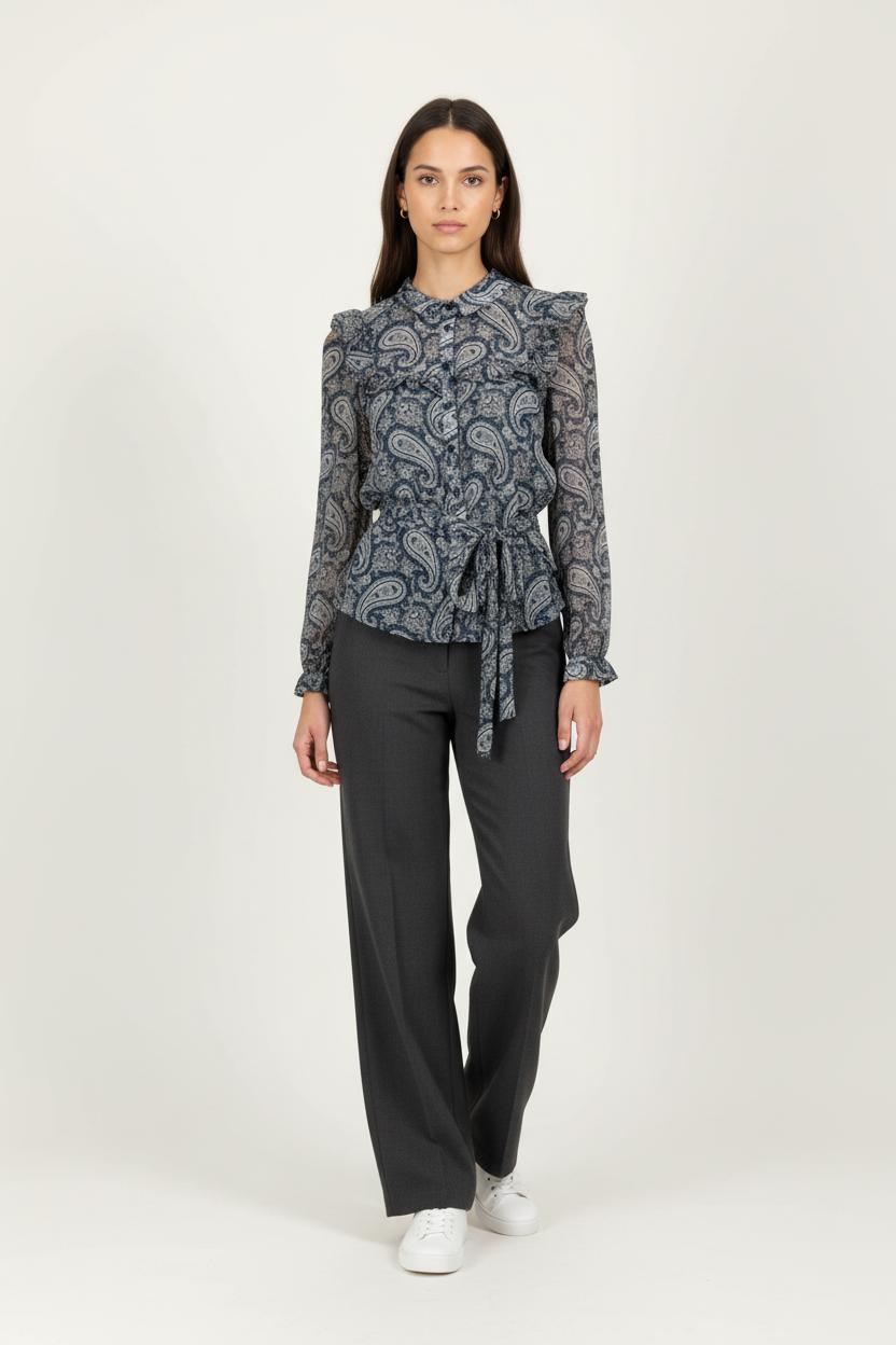 Blouse Bleu - Taille S/36 de la marque Claudie Pierlot | PARAD94995 - Vendu par Paradigme - Image 1
