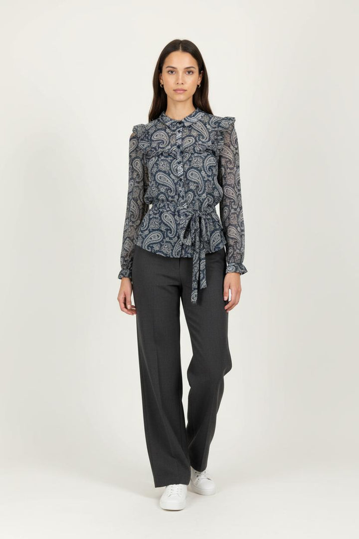 Blouse Bleu - Taille S/36 de la marque Claudie Pierlot | PARAD94995 - Vendu par Paradigme - Image 1