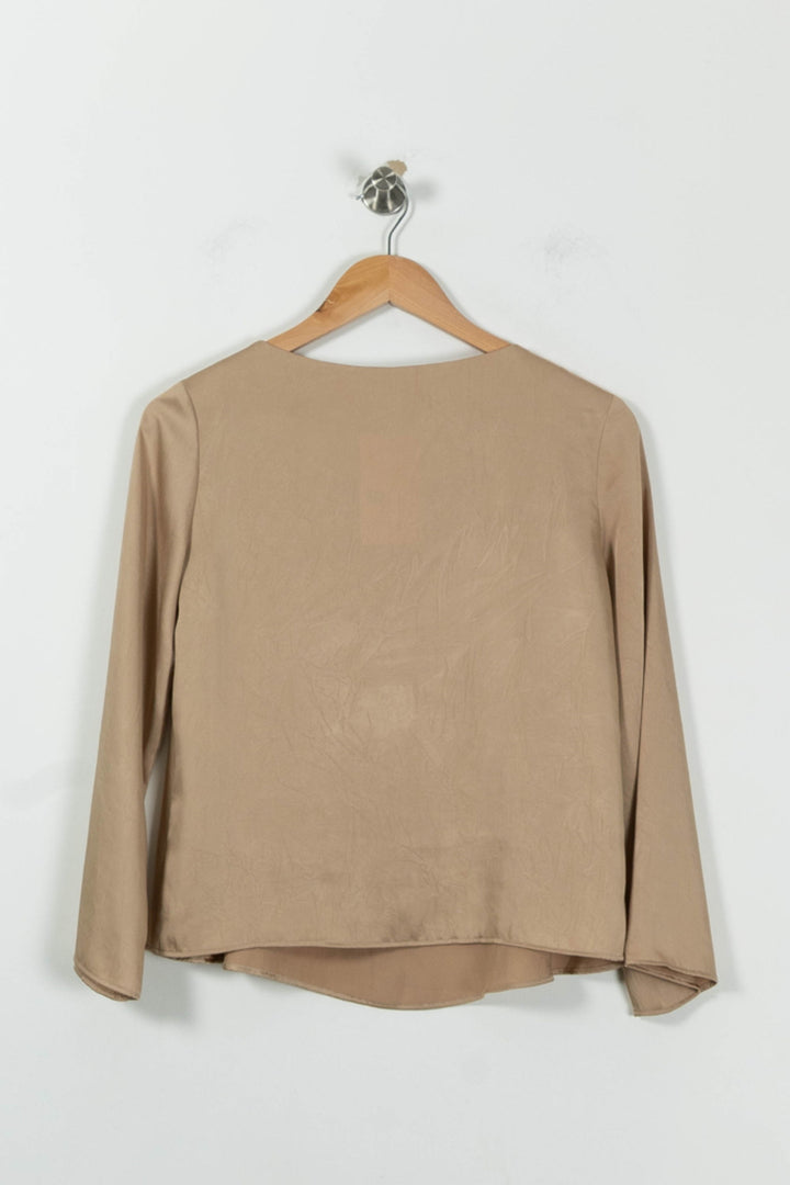Blouse Or - Taille S/36 de la marque Tara Jarmon | PARAD94996 - Vendu par Paradigme - Image 4