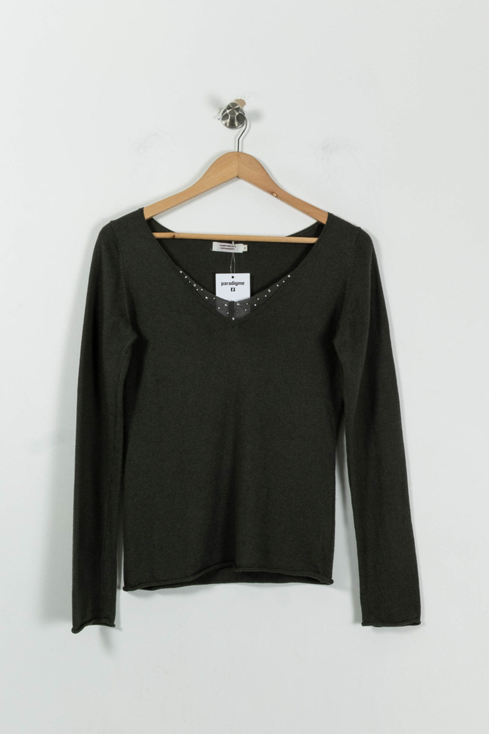 Pull Vert - Taille M/38 de la marque Comptoir des Cotonniers | PARAD94998 - Vendu par Paradigme - Image 2