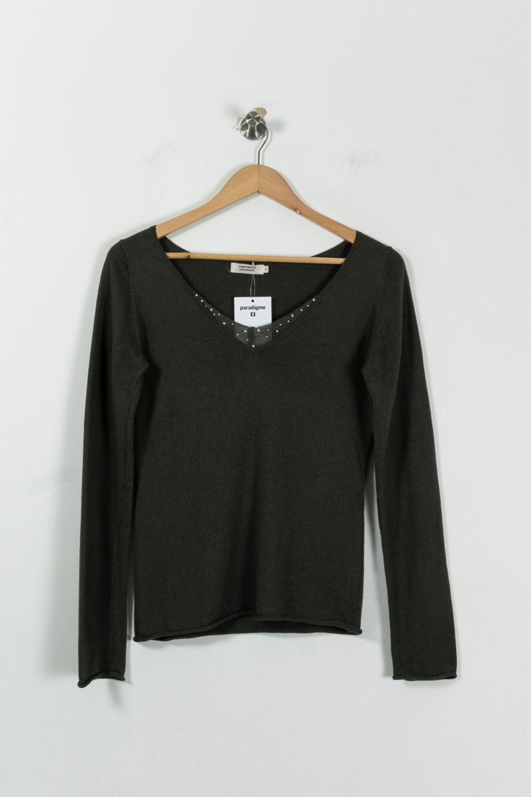 Pull Vert - Taille M/38 de la marque Comptoir des Cotonniers | PARAD94998 - Vendu par Paradigme - Image 2