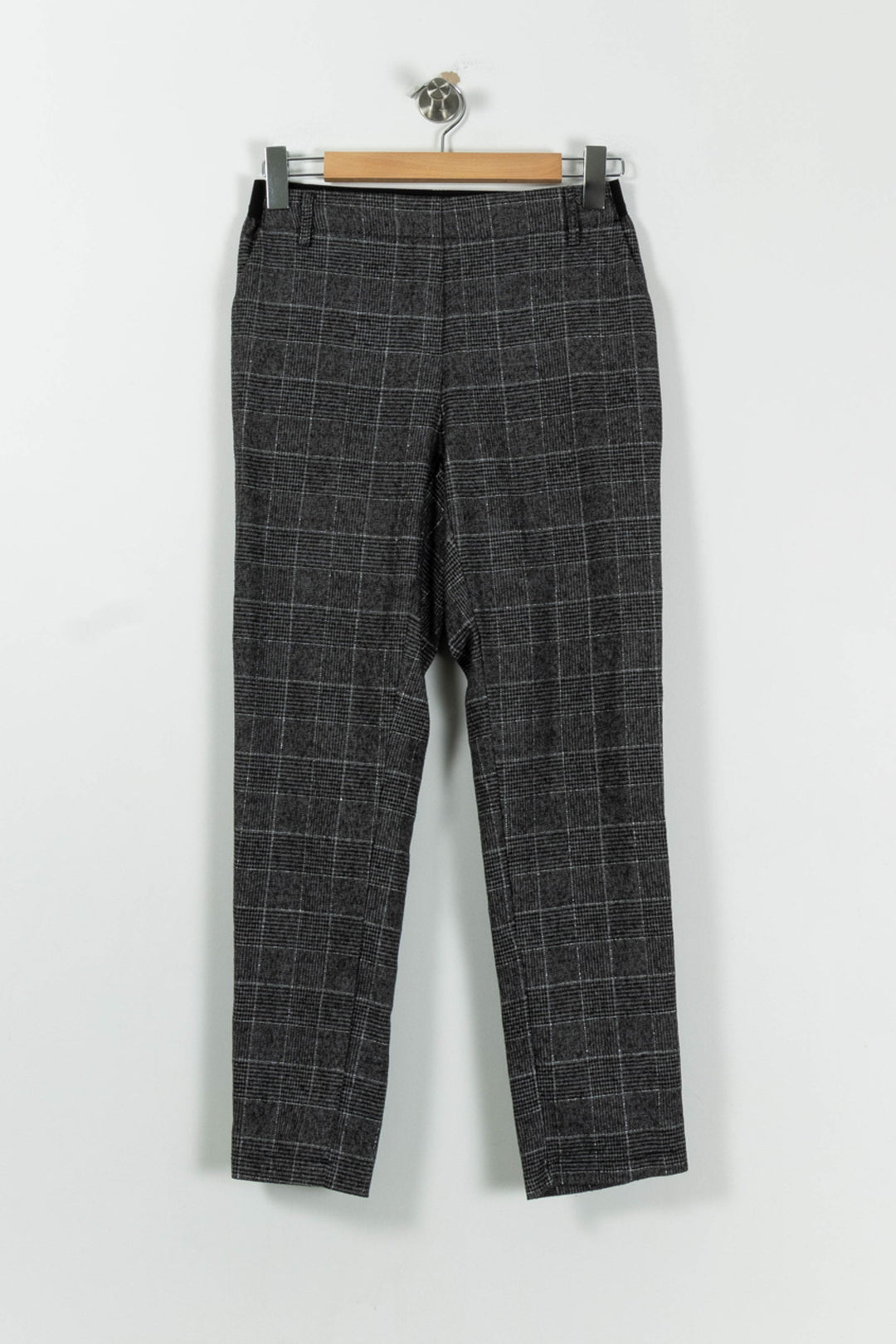 Pantalon À Carreaux Noir et Blanc - Taille M/38 de la marque La Fée Maraboutée | PARAD95001 - Vendu par Paradigme - Image 2