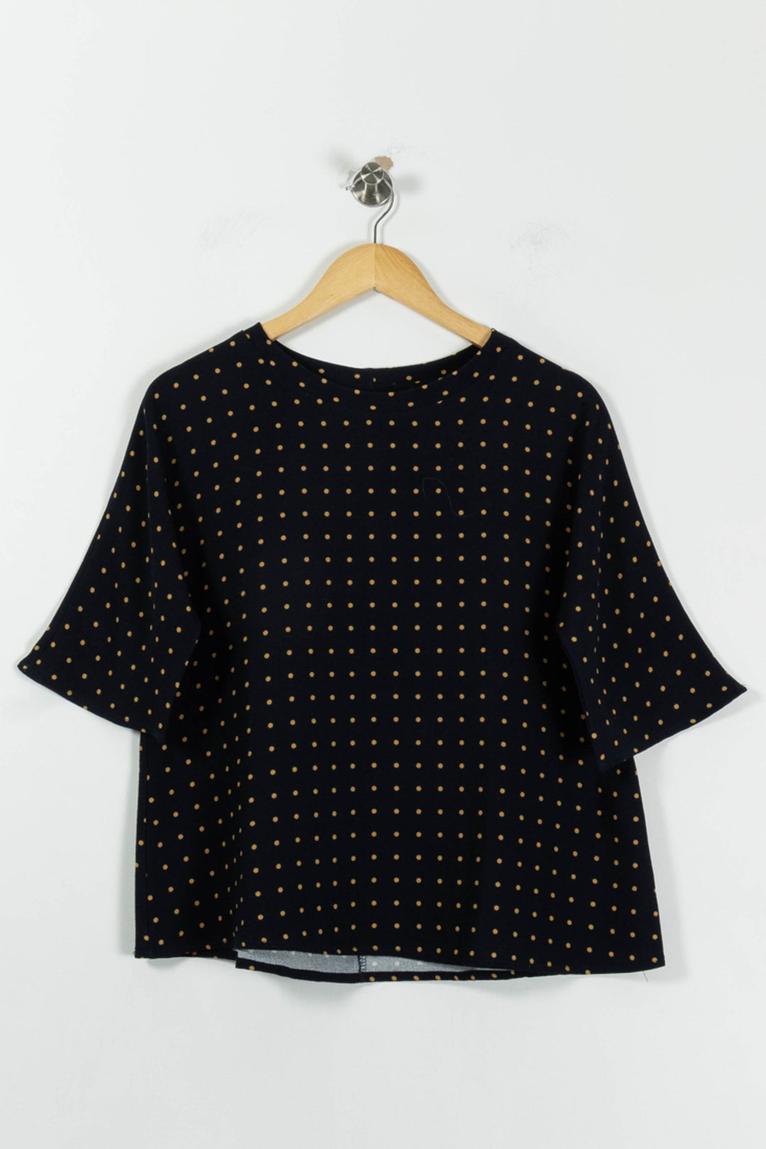 Pull Bleu et Jaune - Taille L/40 de la marque La Fée Maraboutée | PARAD95004 - Vendu par Paradigme - Image 2