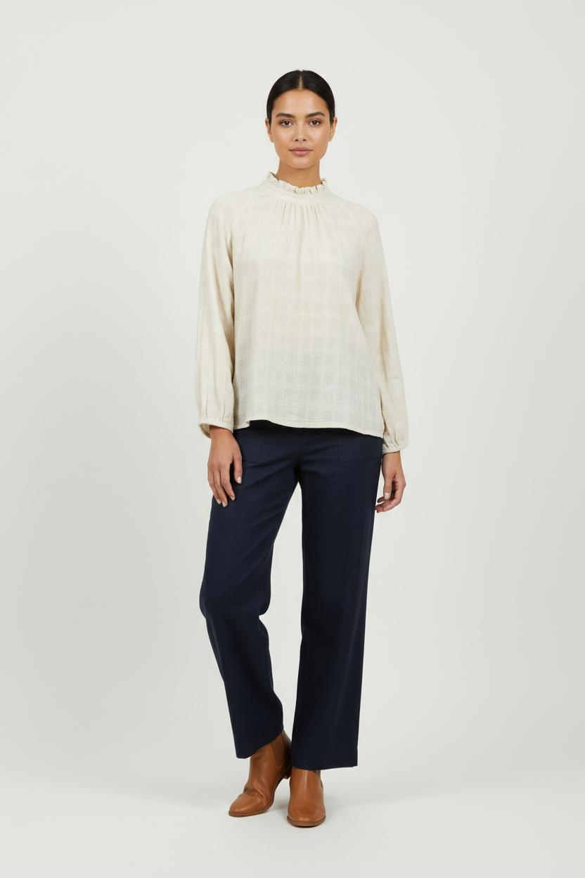 Blouse Beige - Taille S/36 de la marque Léon & Harper | PARAD95020 - Vendu par Paradigme - Image 1