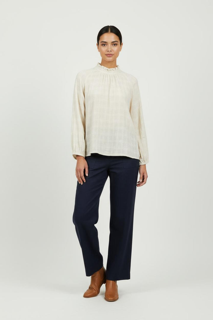 Blouse Beige - Taille S/36 de la marque Léon & Harper | PARAD95020 - Vendu par Paradigme - Image 1