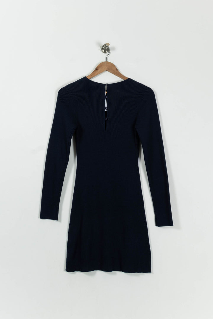 Robe Pull Bleu - Taille S/36 de la marque Petite Mendigote | PARAD95034 - Vendu par Paradigme - Image 4